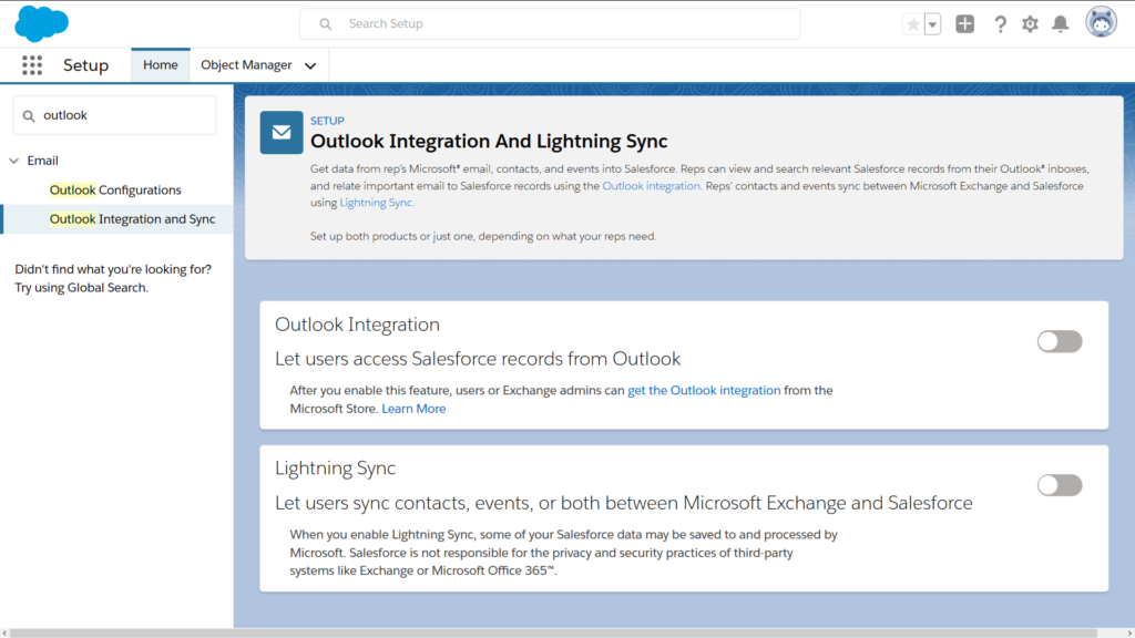 Outlook Integration and Lightning Sync download