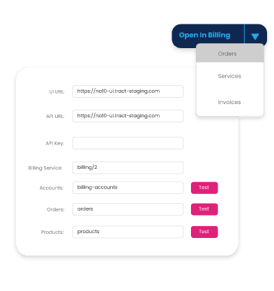 CRM/Billing integration