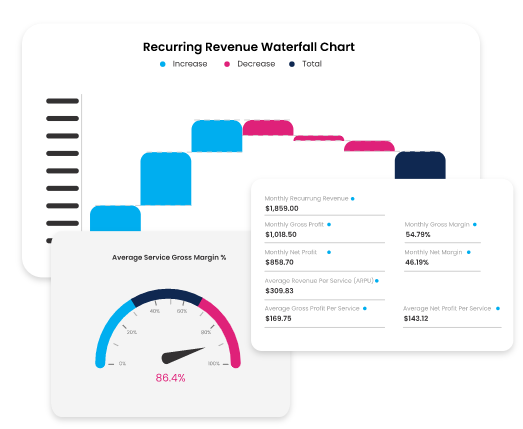 Financial performance dashboards and reports