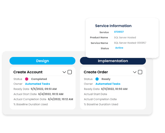 Order-to-bill automation