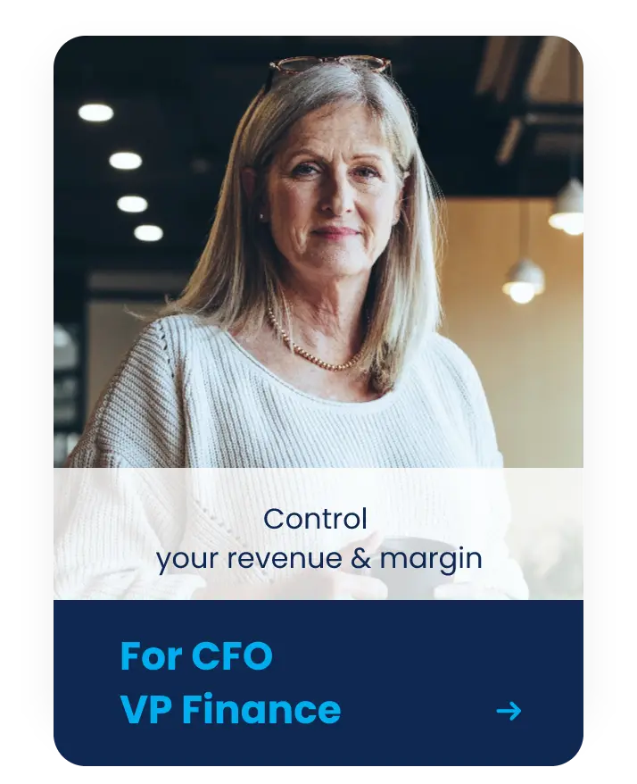 Woman, COO/ VP Finance - Control your revenue & margin