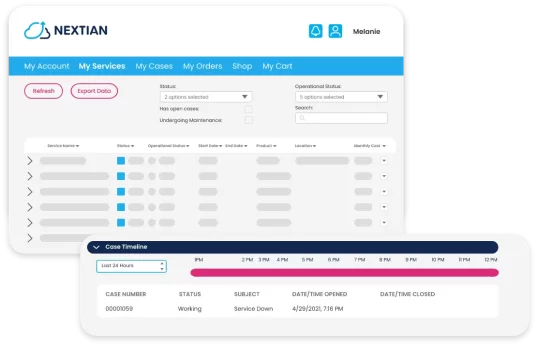 Customer Portal service inventory